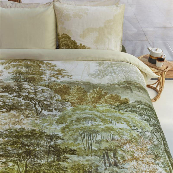 Bedding House Arcadia Landscape Green Quilt Doona Duvet Cover Set Queen