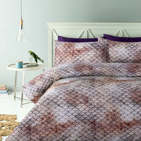 Big Sleep Ari Mermaid Scale Quilt Doona Duvet Cover Set Queen