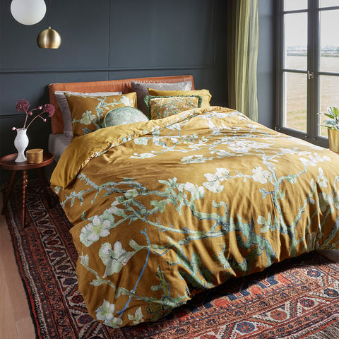 Bedding House Van Gogh Almond Blossom Cotton Sateen Quilt Cover Queen