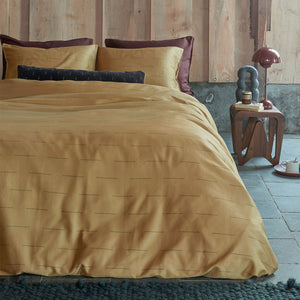 PIP Studio Blurred Lines Yellow Cotton Sateen Quilt Doona Duvet Cover King