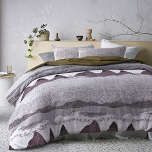 Accessorize Bulla Burgundy Quilt Doona Duvet Cover Set Queen