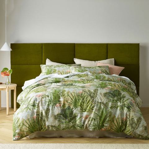Accessorize Flamingo Cotton Quilt Doona Duvet Cover Set Super King