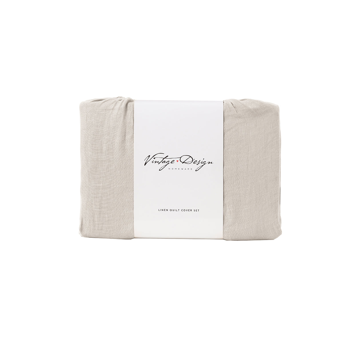 Vintage Design Homewares Natural French Linen Quilt Doona Duvet Cover Double