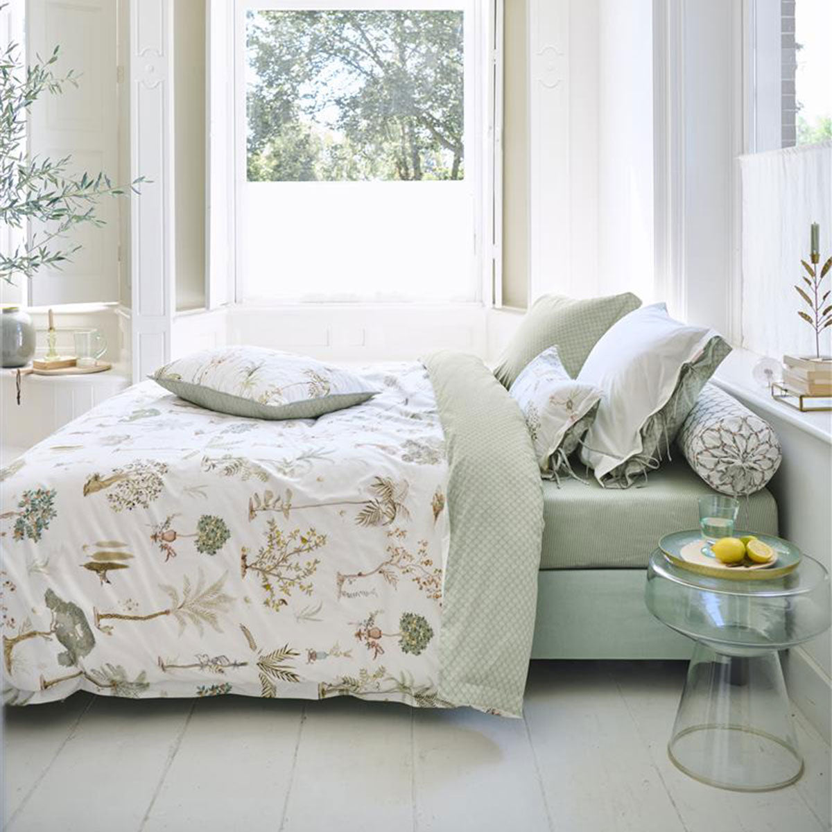 PIP Studio Giardini di Frutta Trees Italy White Quilt Doona Duvet Cover Set Queen