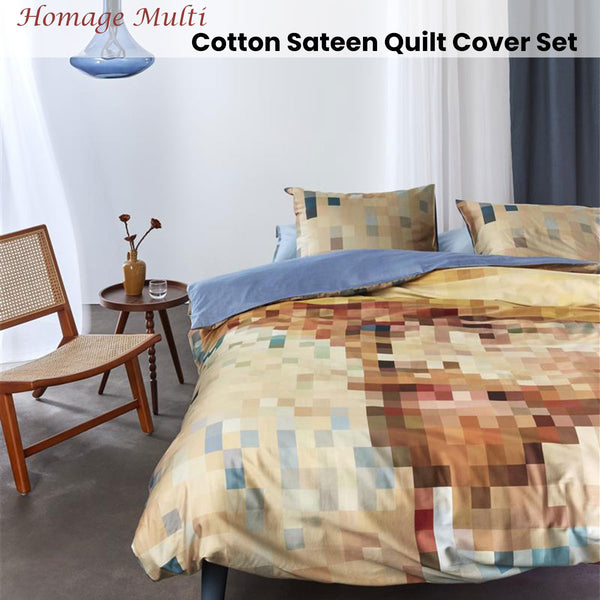 Bedding House Van Gogh Portrait Homage Quilt Doona Duvet Cover Set King