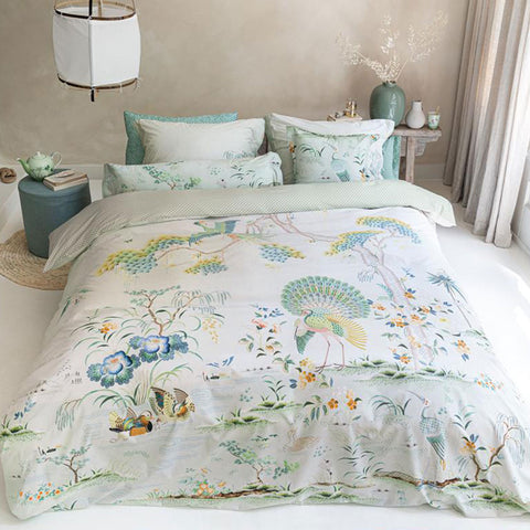 PIP Studio Japonica Japanese Quilt Doona Duvet Cover Set White King