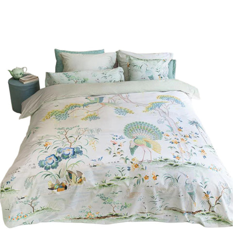 PIP Studio Japonica Japanese Quilt Doona Duvet Cover Set White Super King