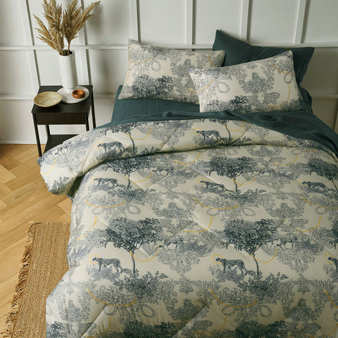 Big Sleep Matteo Trees Microfibre Printed Quilt Doona Duvet Cover Set Queen
