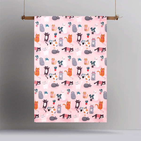 Happy Kids Miaow Cats Glow in the Dark Quilt Doona Duvet Cover Set Single
