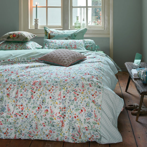 PIP Studio Midnight Garden Floral White Cotton Quilt Cover Set King