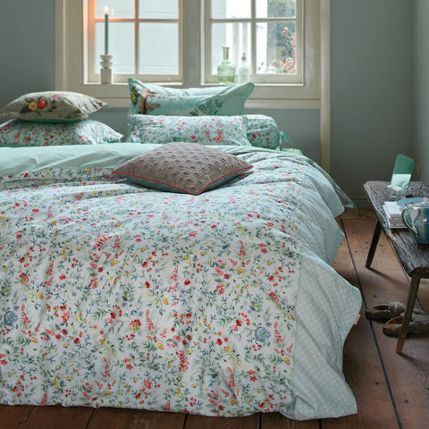 PIP Studio Midnight Garden Floral White Cotton Quilt Cover Set King