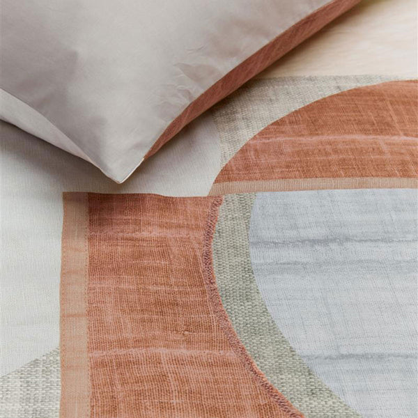 VTWonen Graphic Brown Cotton Quilt Doona Duvet Cover Set King