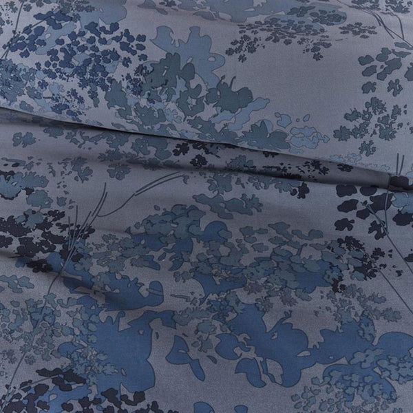 Bedding House Pantalla Floral Blue Bamboo Cotton Quilt Cover Set Queen