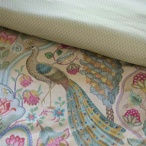 PIP Studio Pavoni Deer Peacock Off White Cotton Quilt Doona Duvet Cover Queen