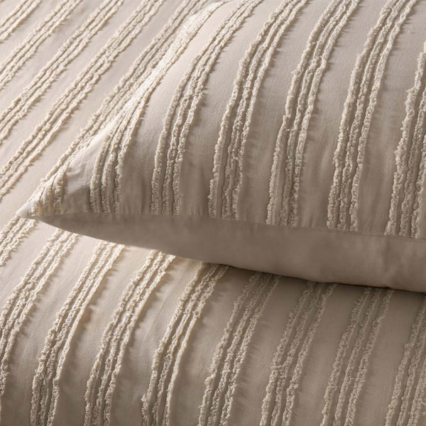 Vintage Design Homewares Reflections Natural Quilt Doona Duvet Set Queen