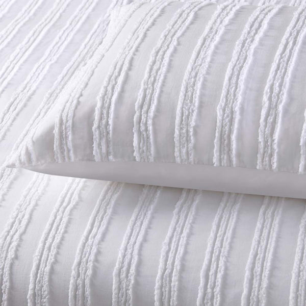 Vintage Design Homewares Reflections White Cotton Quilt Doona Duvet Cover King