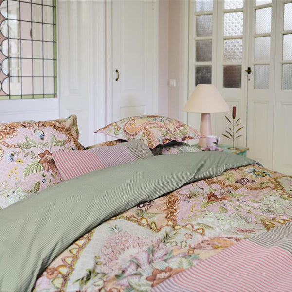 PIP Studio Saluti Grandi Pastel Floral Cotton Quilt Doona Duvet Cover Set King