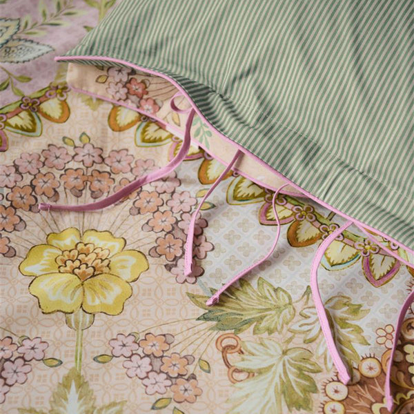 PIP Studio Saluti Grandi Pastel Floral Cotton Quilt Doona Duvet Cover Set King
