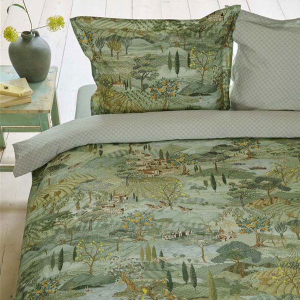 PIP Studio Toscana Tuscan Italy Green Cotton Quilt Doona Duvet Cover Set King