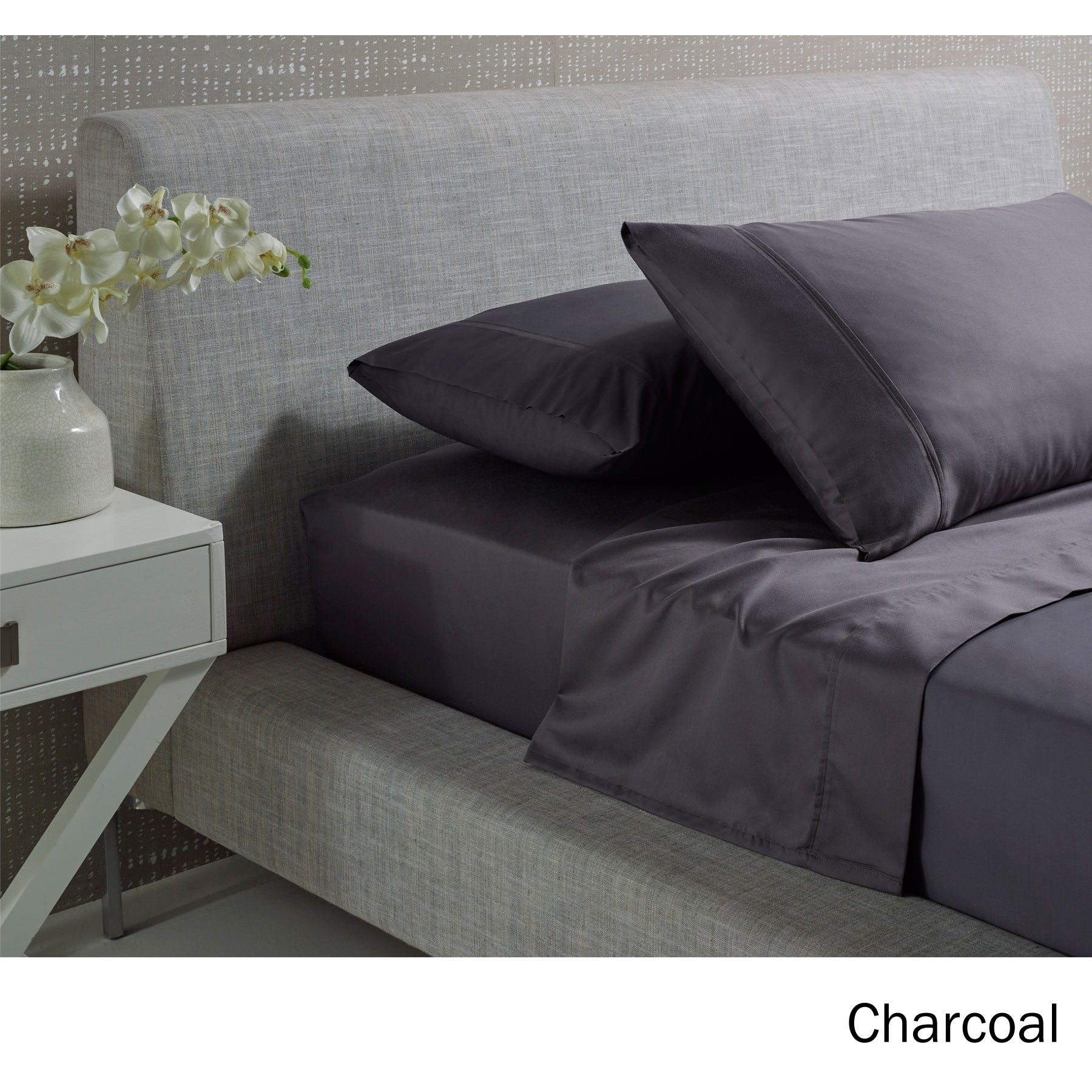Accessorize 1000TC Cotton Rich Sheet Set Charcoal Grey King