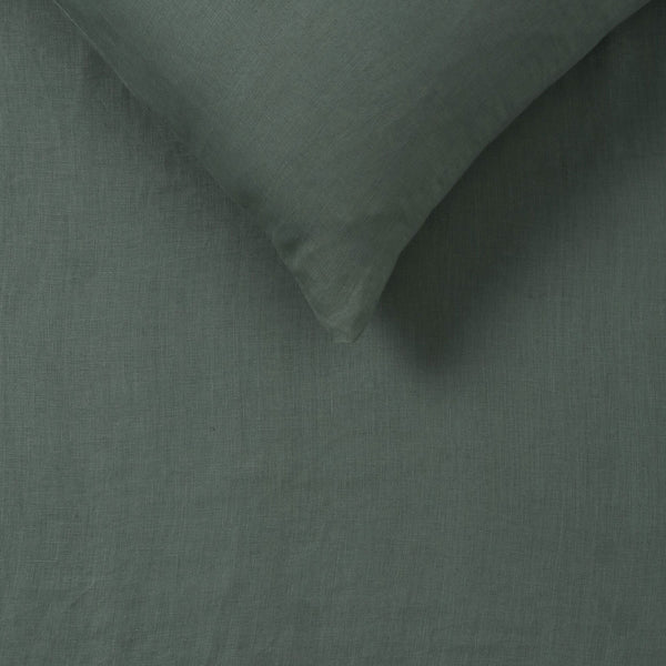 Vintage Design Homewares Sea Green Hemp Sheet Set King