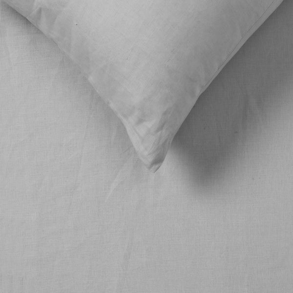 Vintage Design Homewares Silver Grey Hemp Sheet Set Queen