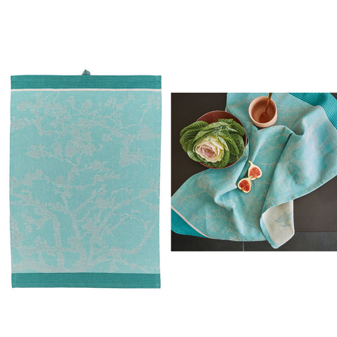 Bedding House Van Gogh Fleurir Blue Tea Towel 50 x 70cm