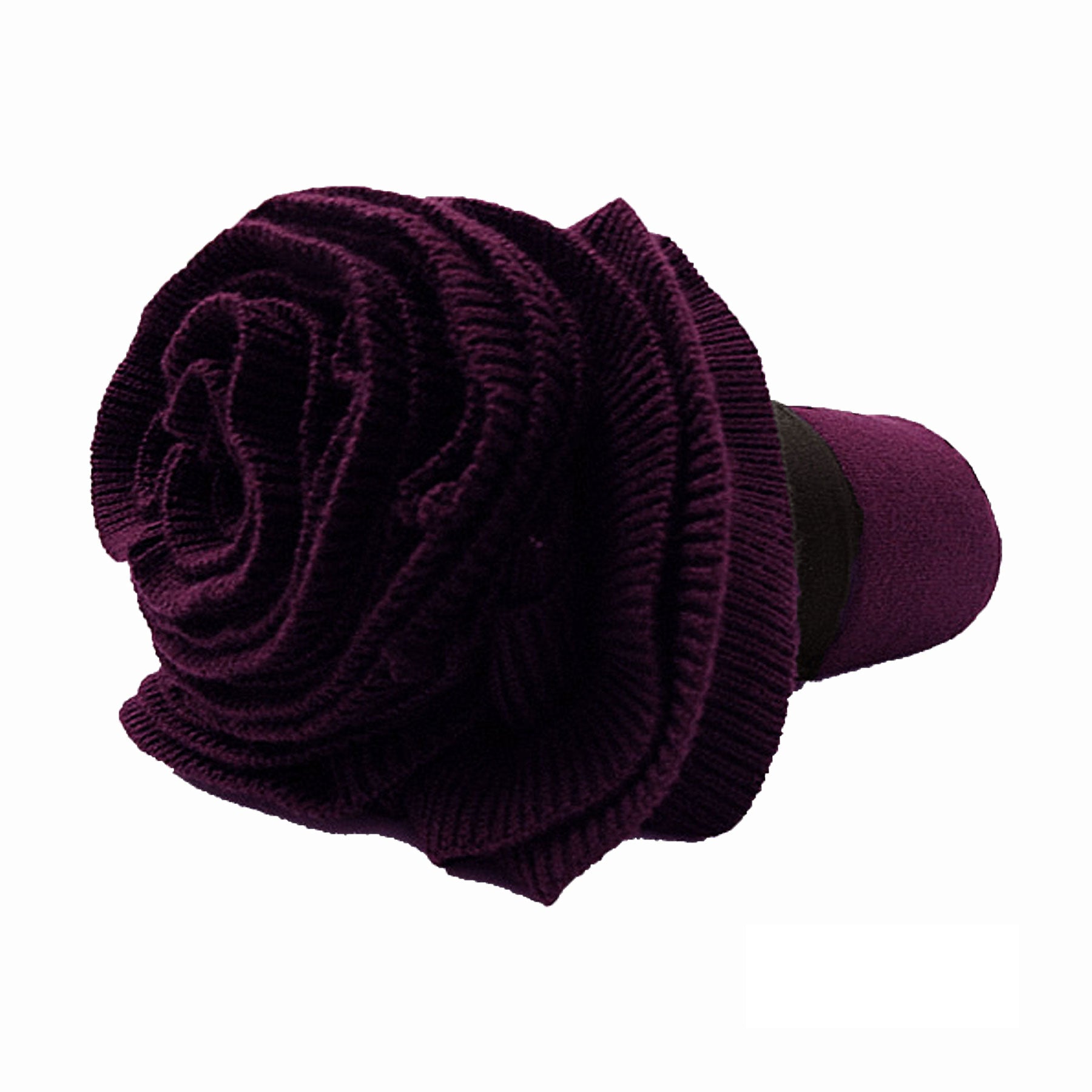Accessorize Double Ruffle Blanket Throw Rug Plum 127 x 152cm