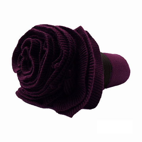 Accessorize Double Ruffle Blanket Throw Rug Plum 127 x 152cm
