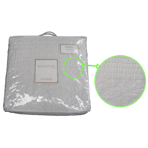 Accessorize 380TC Embroidered Tencel Bedspread Comforter 120 x 210cm