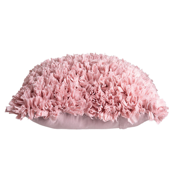 J Elliot Home Elodie Textured Filled Cushion Square 50cm Rose Pink