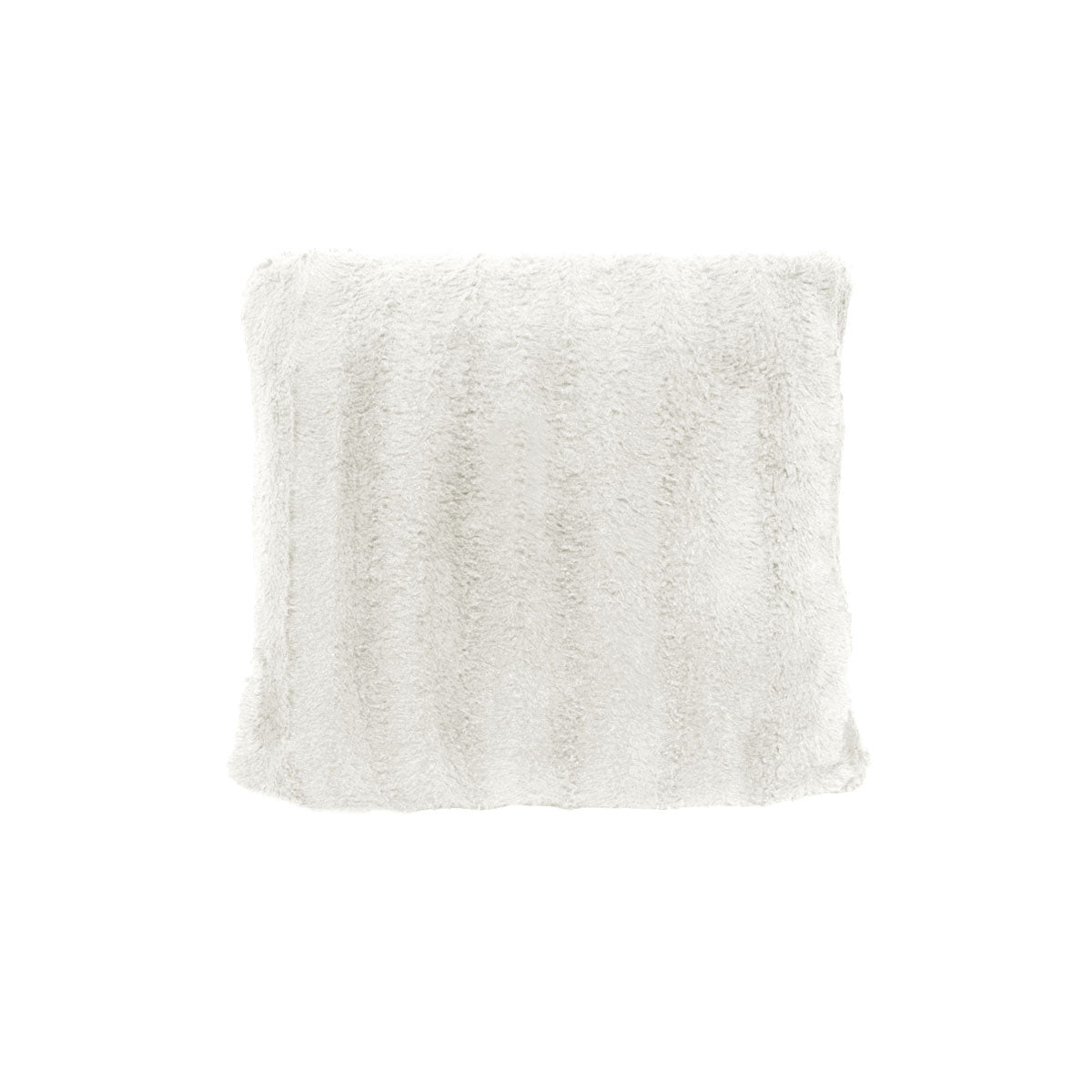 Emilia Faux Fur Filled Cushion Square 43cm White