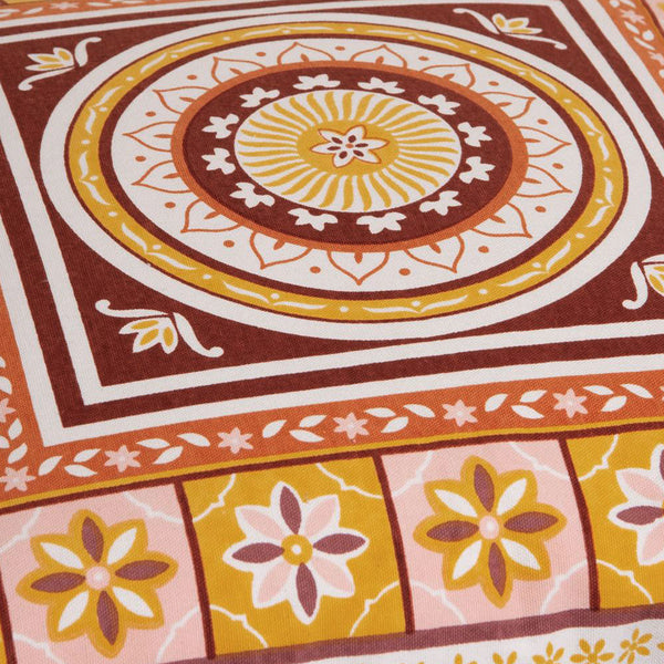 J Elliot Home Kasbah Moroccan Pattern Filled Cushion Square 50cm Pink