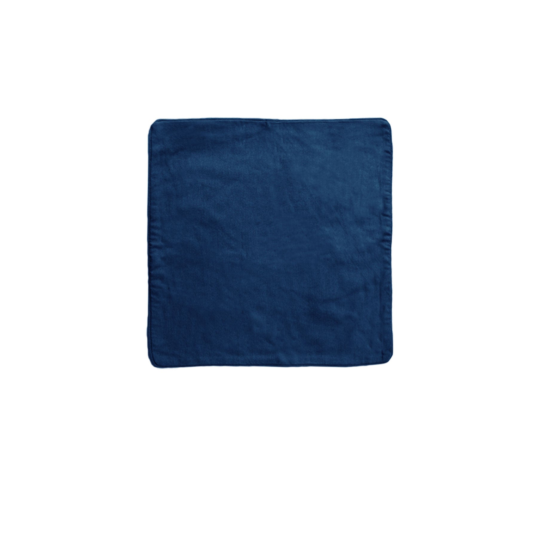 IDC Homewares Lollipop Cotton Piped Square Cushion Cover 40cm Dark Blue