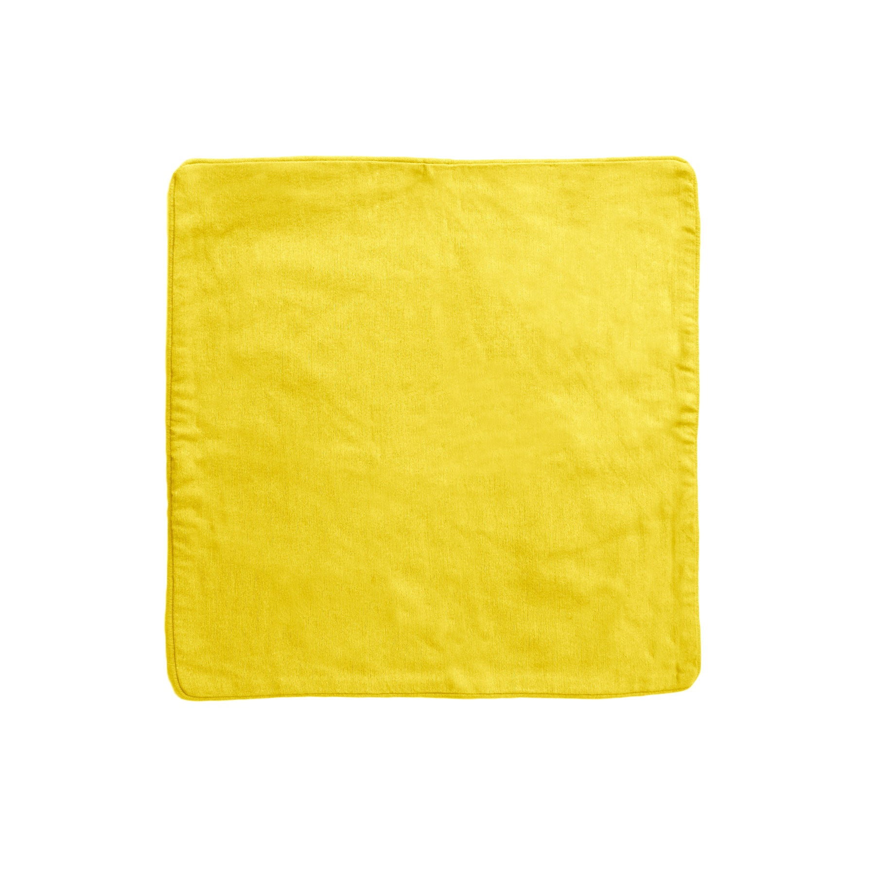 IDC Homewares Lollipop Cotton Piped Cushion Cover Square 60cm Yellow