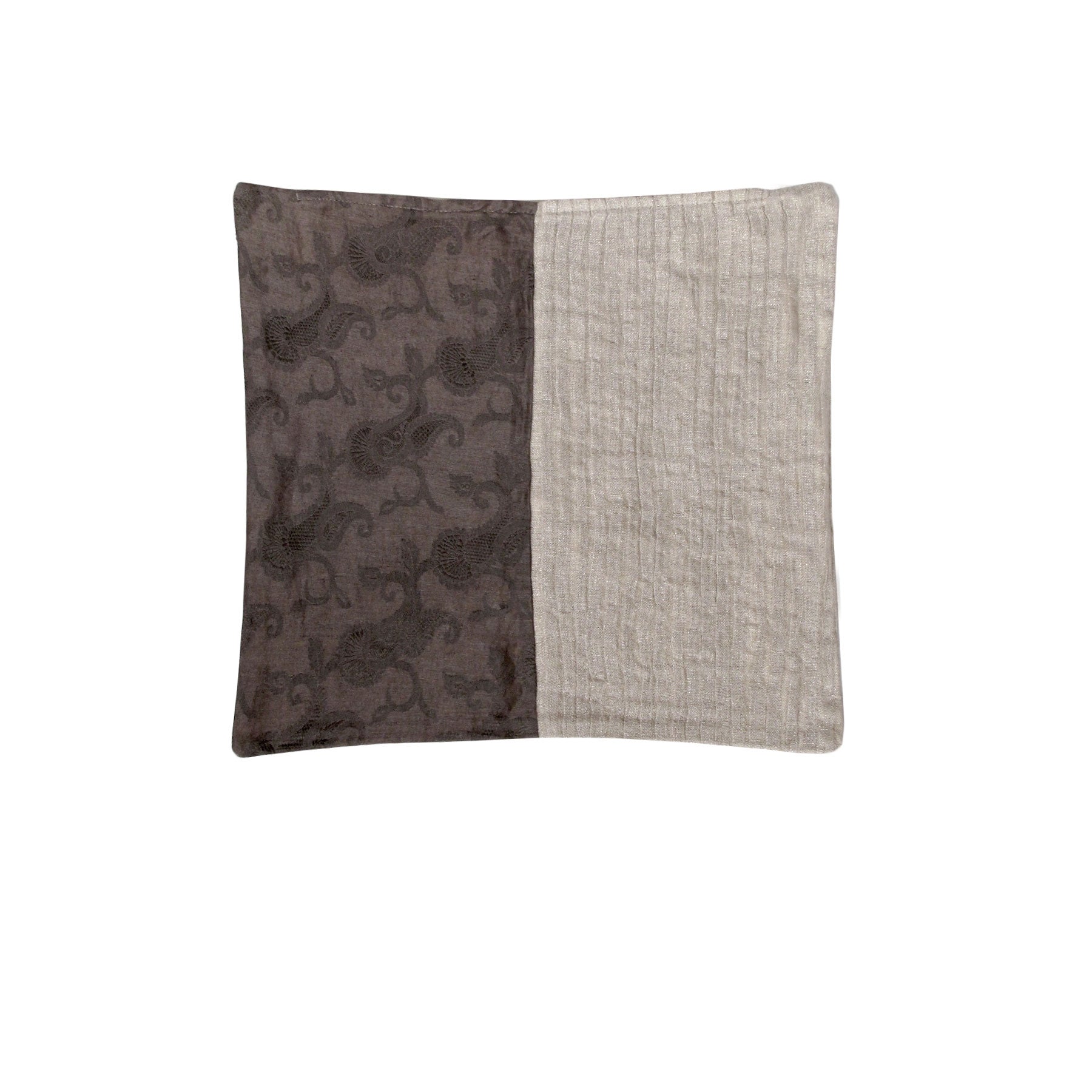 IDC Homewares Paisley Pintuck Cushion Cover Square 43cm Brown