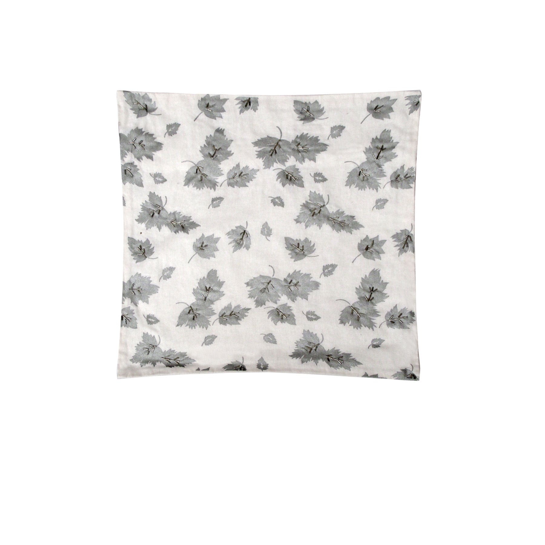 IDC Homewares Silverleaf Leaves Cream Cushion Cover Square 43cm