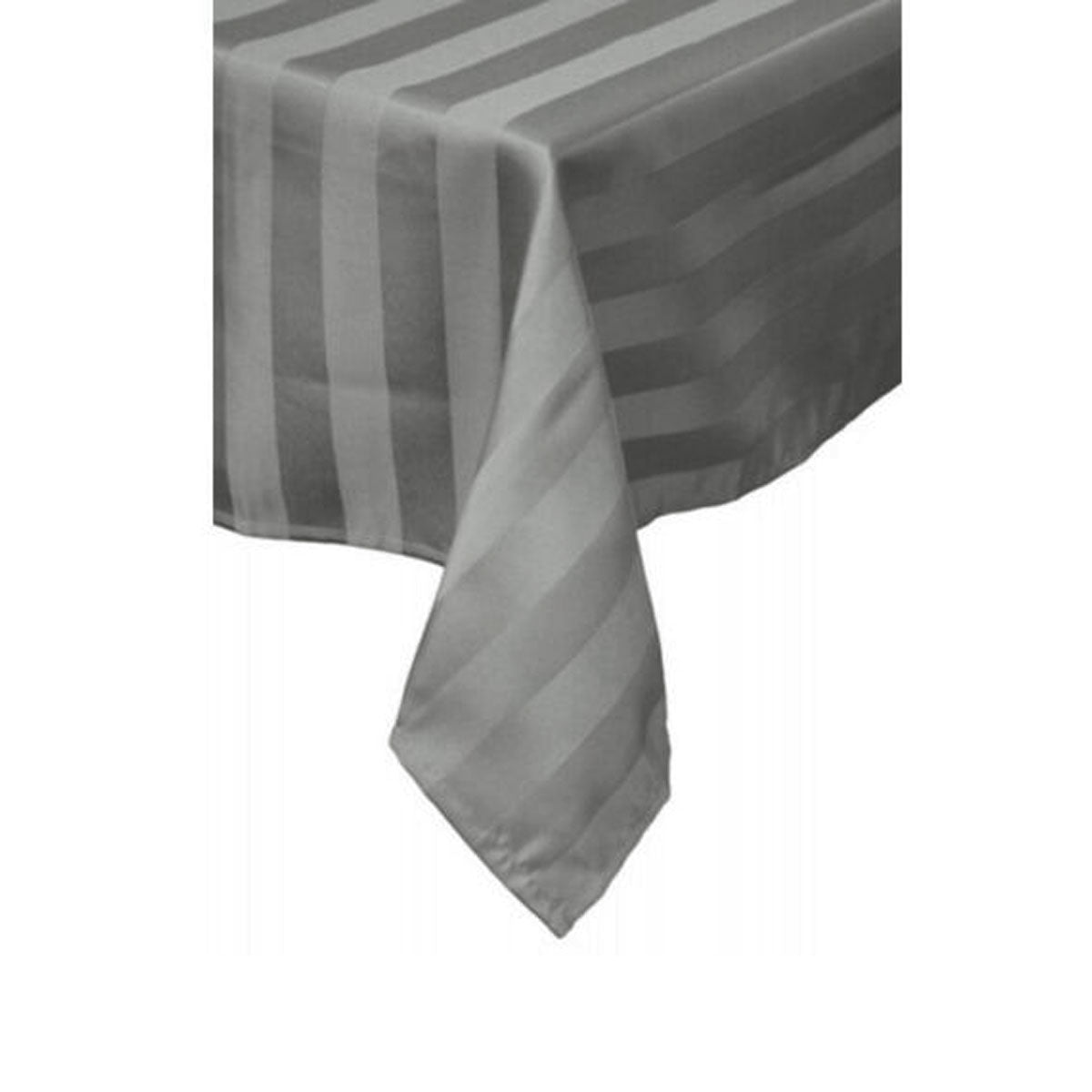 IDC Homewares Urban Grey Tablecloth Striped Jacquard Round 200cm