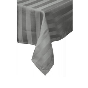 IDC Homewares Urban Grey Tablecloth Striped Jacquard Round 200cm