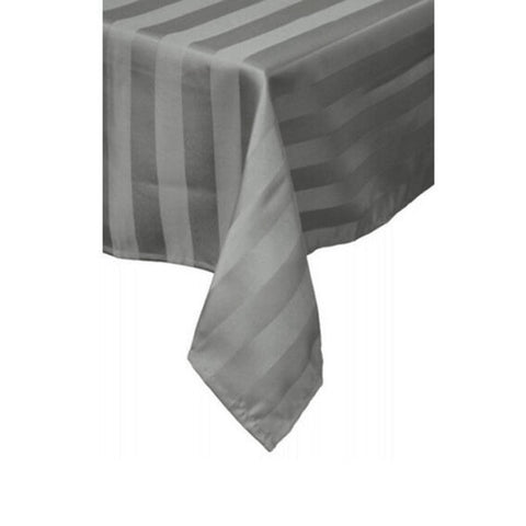 IDC Homewares Urban Grey Tablecloth Striped Jacquard Round 200cm