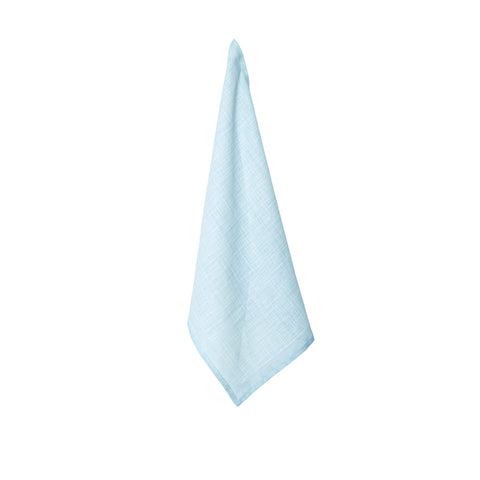 J Elliot Home Verdi Linen Print Tea Towel Geometric Illusion Blue