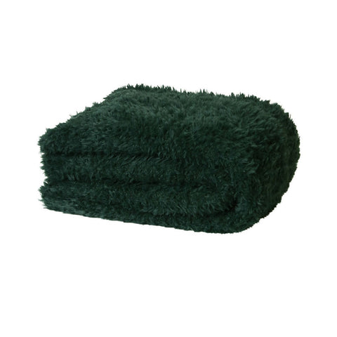 J Elliot Home Eve Knitted Throw Rug Blanket 130 x 160cm Green
