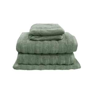 J Elliot Home 4 Piece George Collective Cotton Bath Towel Set Avocado