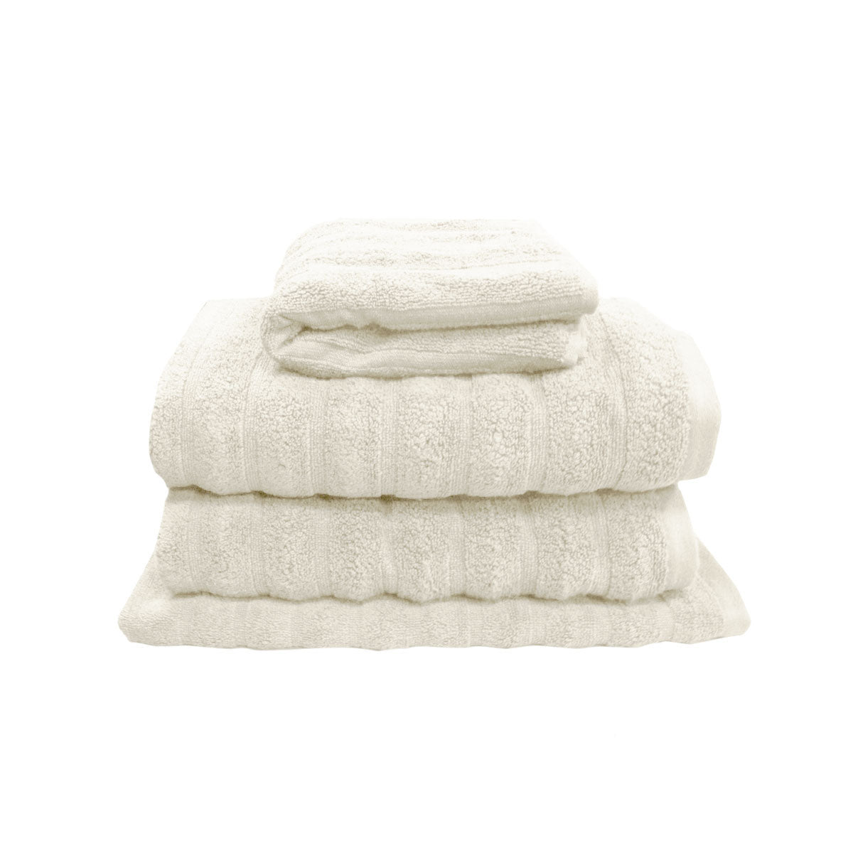 J Elliot Home 4 Piece George Collective Cotton Bath Towel Set Snow