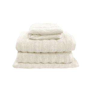 J Elliot Home 4 Piece George Collective Cotton Bath Towel Set Snow