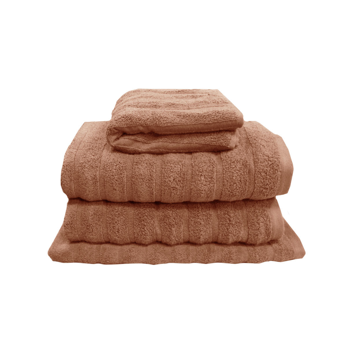 J Elliot Home 4 Piece George Collective Cotton Bath Towel Set Terracota