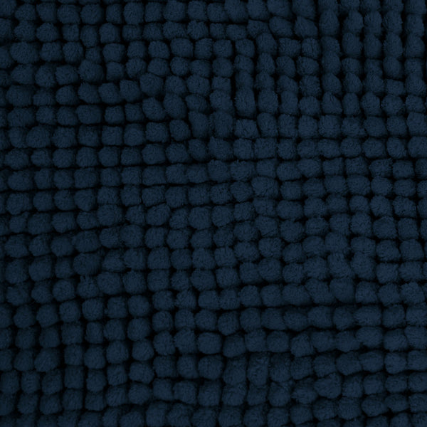 Algodon Toggle 1600gsm Microfibre Toilet Mat Non Slip Navy Blue 50 x 50cm