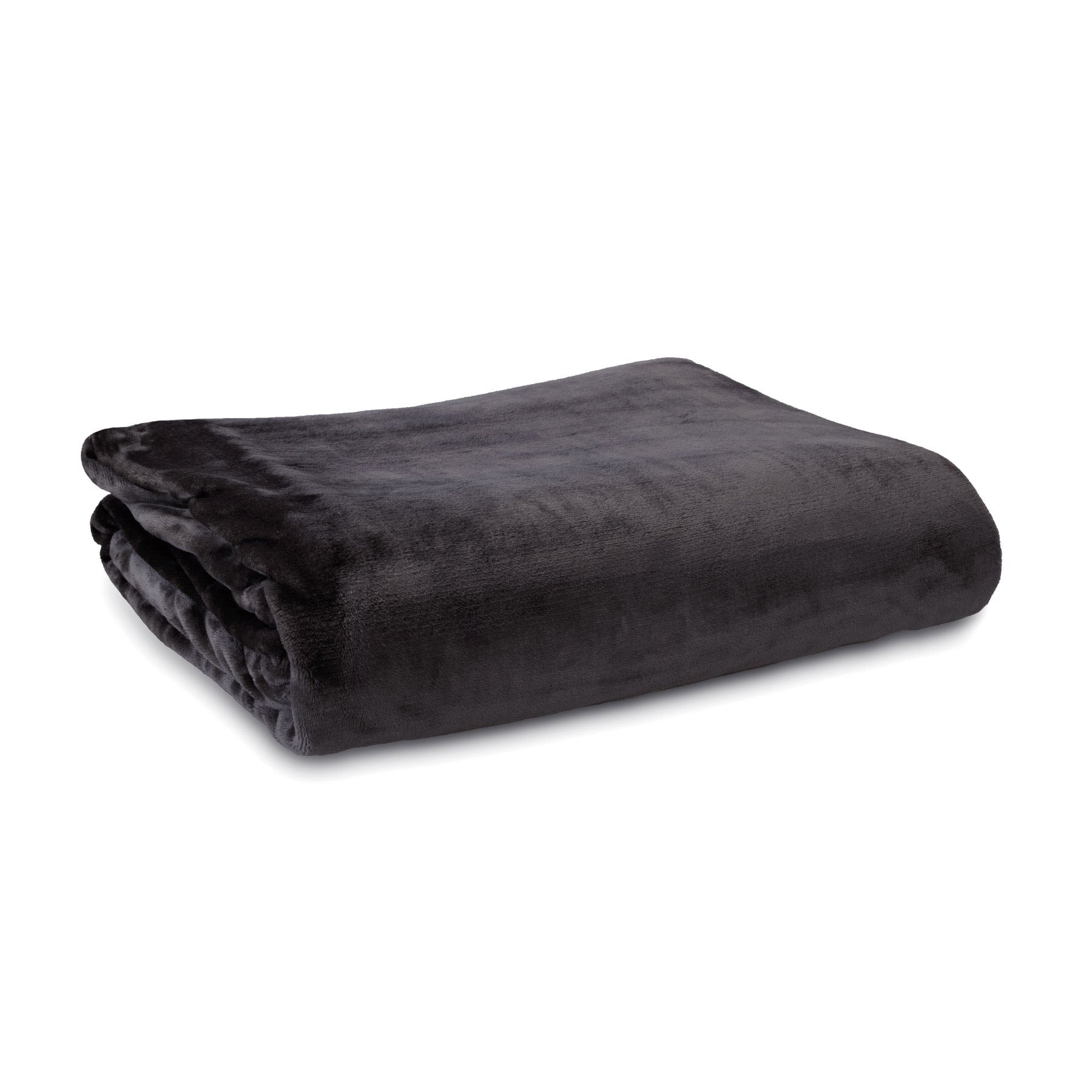 Ardor Lucia 300gsm Plush Throw Blanket Rug Charcoal Grey King Single