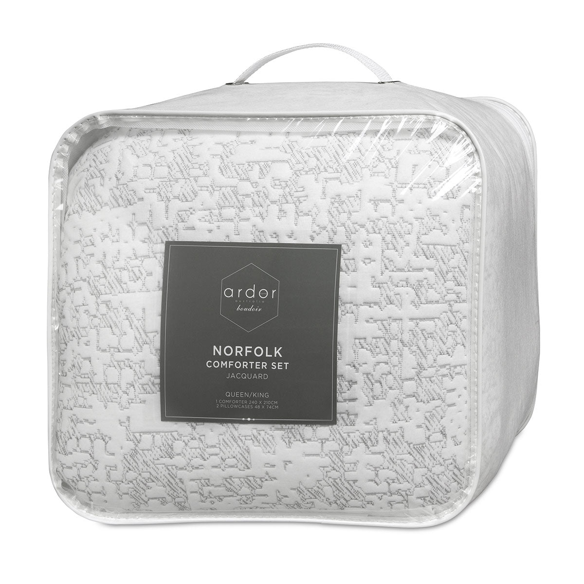 Ardor Norfolk Jacquard Embossed Comforter Bedspread Coverlet Set Queen King