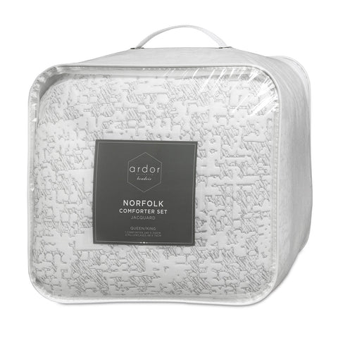Ardor Norfolk Jacquard Embossed Comforter Bedspread Coverlet Set Queen King